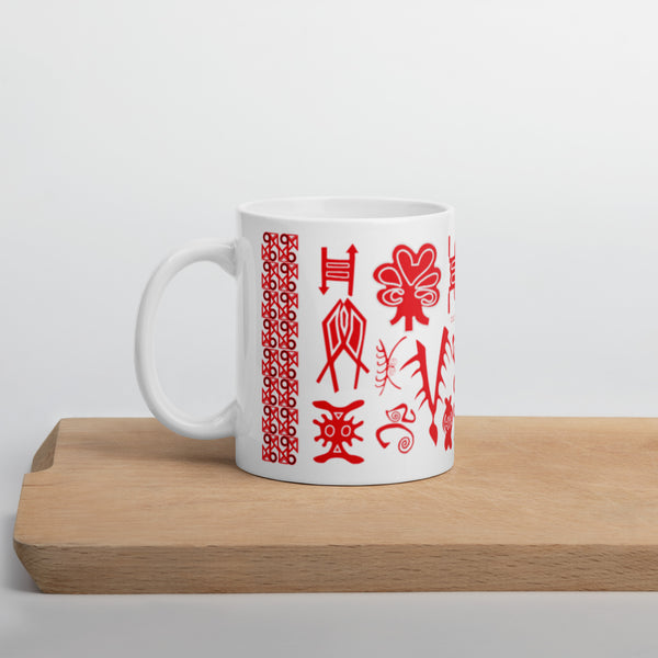 Red Ga Samai glossy mug